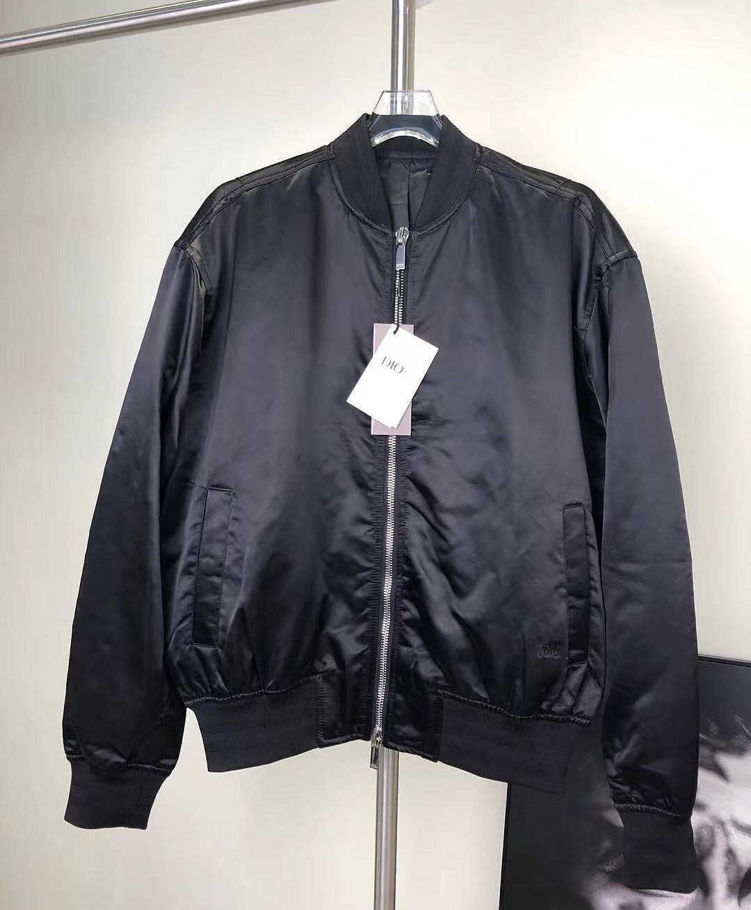 

Men' Jackets Dijia 2021 autumn and winter pilot men' and women' fashion jacket coat cotton embroidery ins tide loose short, Black