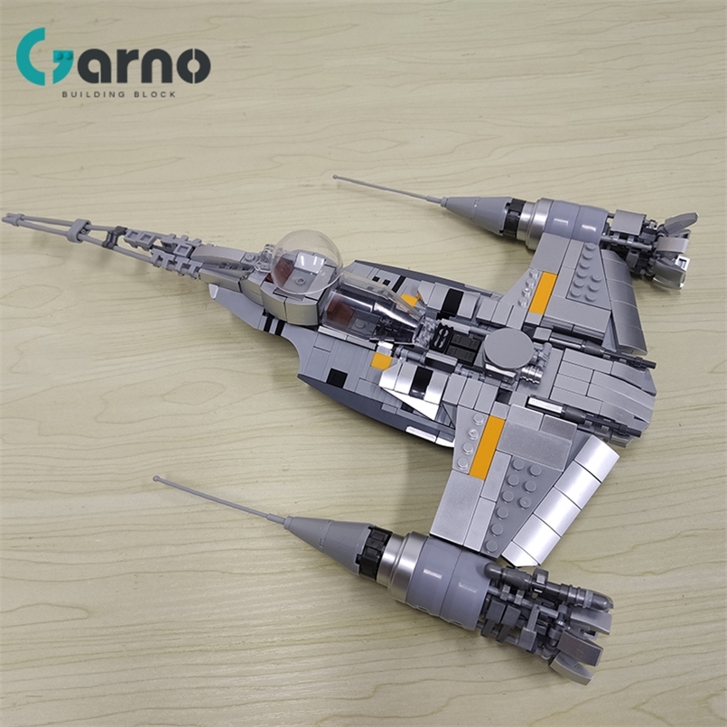 

Garno Space Wars Weapon Mandalorians Djarin s N 1 Starfighters Spaceship 75325 Building Blocks Build Boys Toys for Children Gift 220715