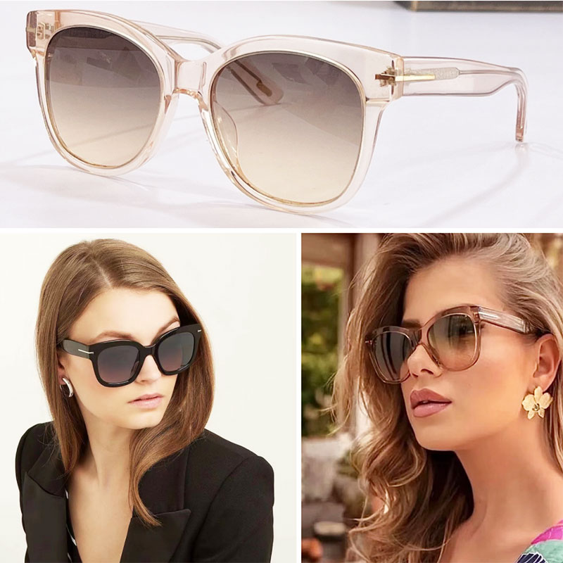 

Fashion cat eye sunglasses for woman glasses casual sports beach UV400 protection ladies ford brand designer sunglasses FT0870 original box