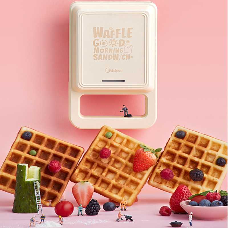 

Bread Makers 220V Electric Waffle Maker Household Non-Stick Sandwich Machine Mini Multifunction Cake Baker Toaster For Breakfast