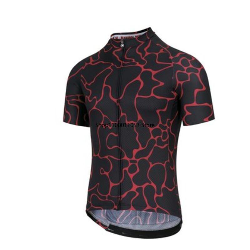 

Racing Jackets Quick Dry Reflective Shirt Short Sleeve 2022 Pro Team Summer Men Cycling Jersey Clothes Bicycle BIke Downhill BreathableRacin