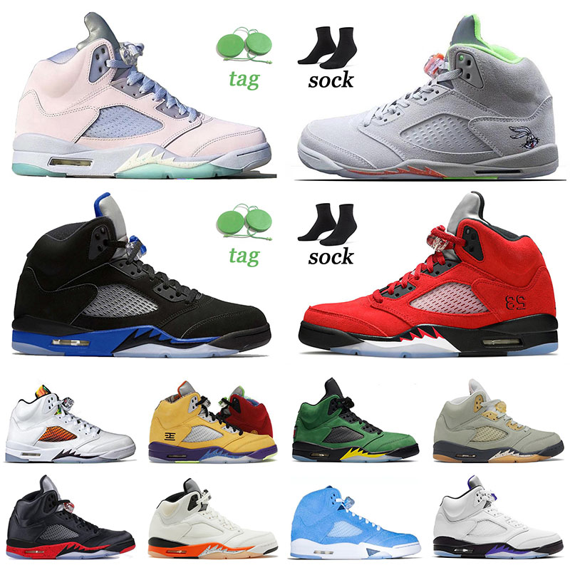 

Men's Women's Jumpman 5 5s Trainers Basketball Shoes Jade Horizon Muslin TOP 3 Helmet Hare Camo Concord Easter Paris Sports Sneakers Shattered Backboard Oreo Outdoor, # easter 40-47