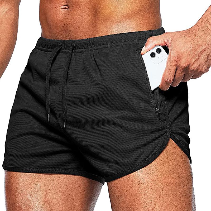 

Running Shorts Gym Men Fitness Quick Dry Slim Fit Casual Beach Light Sports Male Basketball Training Jogger Short Pants, White