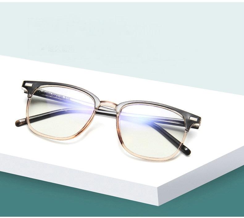 

Sunglasses Anti Blue Ray Square Glasses Frame Women Men Transparent Optical Eyewear Vintage Light Blocking Computer Goggle