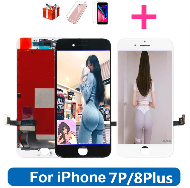 

Good Price Good quality LCD panel digitizer Display touch screen For iPhone 7P 8 Plus 5.5 inch replacement with tempered glass film gift