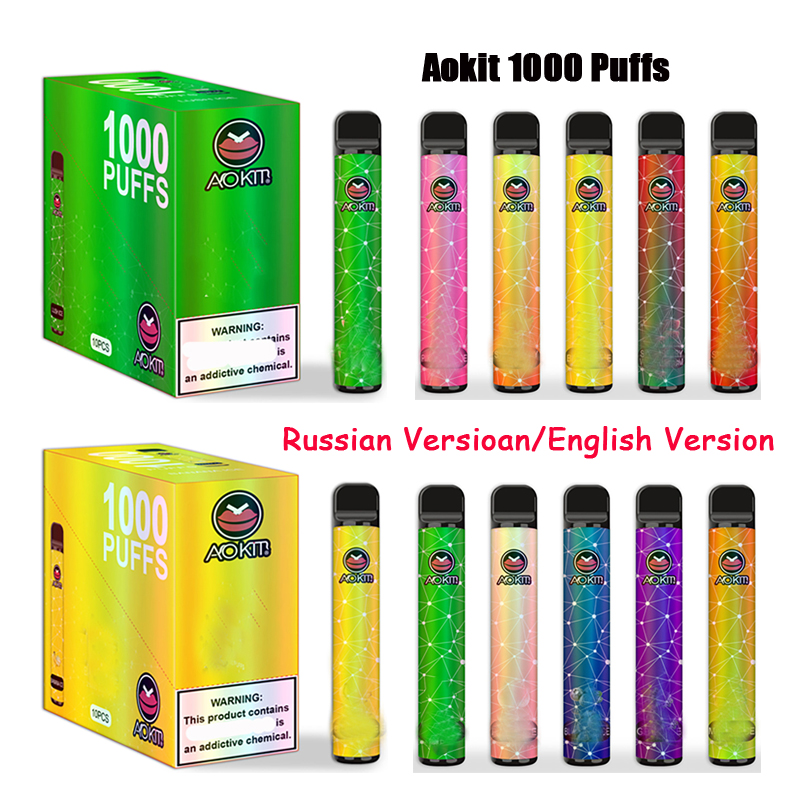 

Original Aokit 1000 Puffs Disposable Vape Device 650ml Internal Battery 3.5ml Prefilled Cartridge VS Bang XXL
