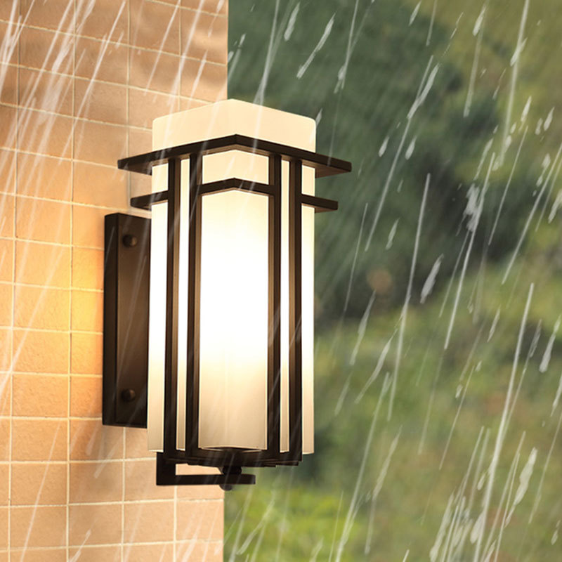 Retro Waterproof Outdoor Wall Lamp Corridor Courtyard Stairs Terrace Balcony Lamps Creative Aisle Lighting Iron Art Lamp Loft-image-412720520