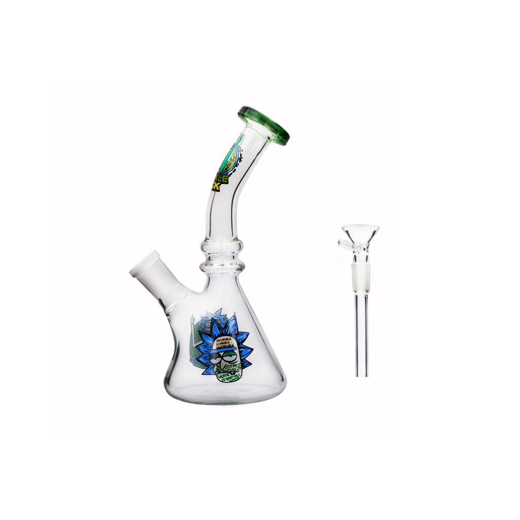 

15cm Portable Height Smoking accessory Glass Water Bong Pipe with Glass Bowl
