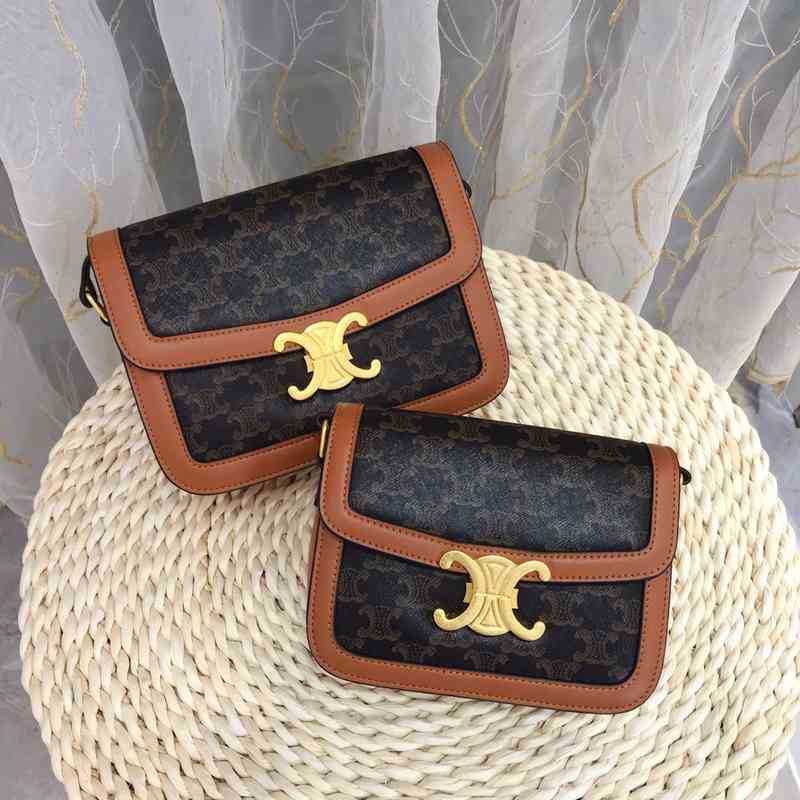 

Factory Direct Sales of New Luxury Brand Bags Wholesale Same Arc De Contrast Canvas Leather Small Square Classic Old Flower Single Shoulder, Sky blue