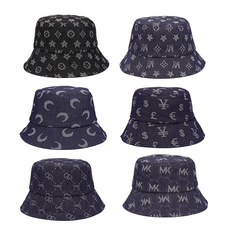 

Berets Cowboy Letter Floral Bucket Hat Designer Summer Sun Caps Streetwear Luxury Beach Cap Unisex Fisherman's Women MenBerets