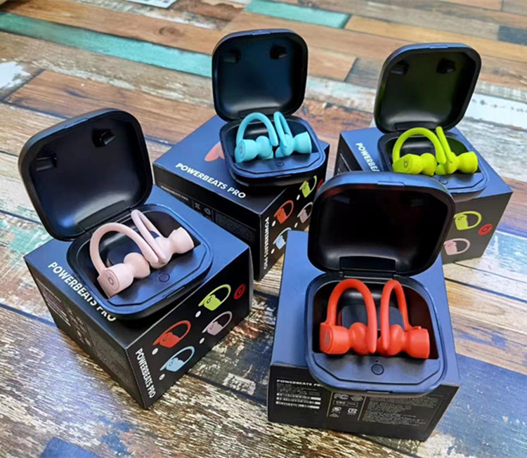 

For powerbeats pro Wireless Earphones Mini Bluetooth Headphones With Charger Box Power Display TWS Wireless earhook Headsets, Navy blue