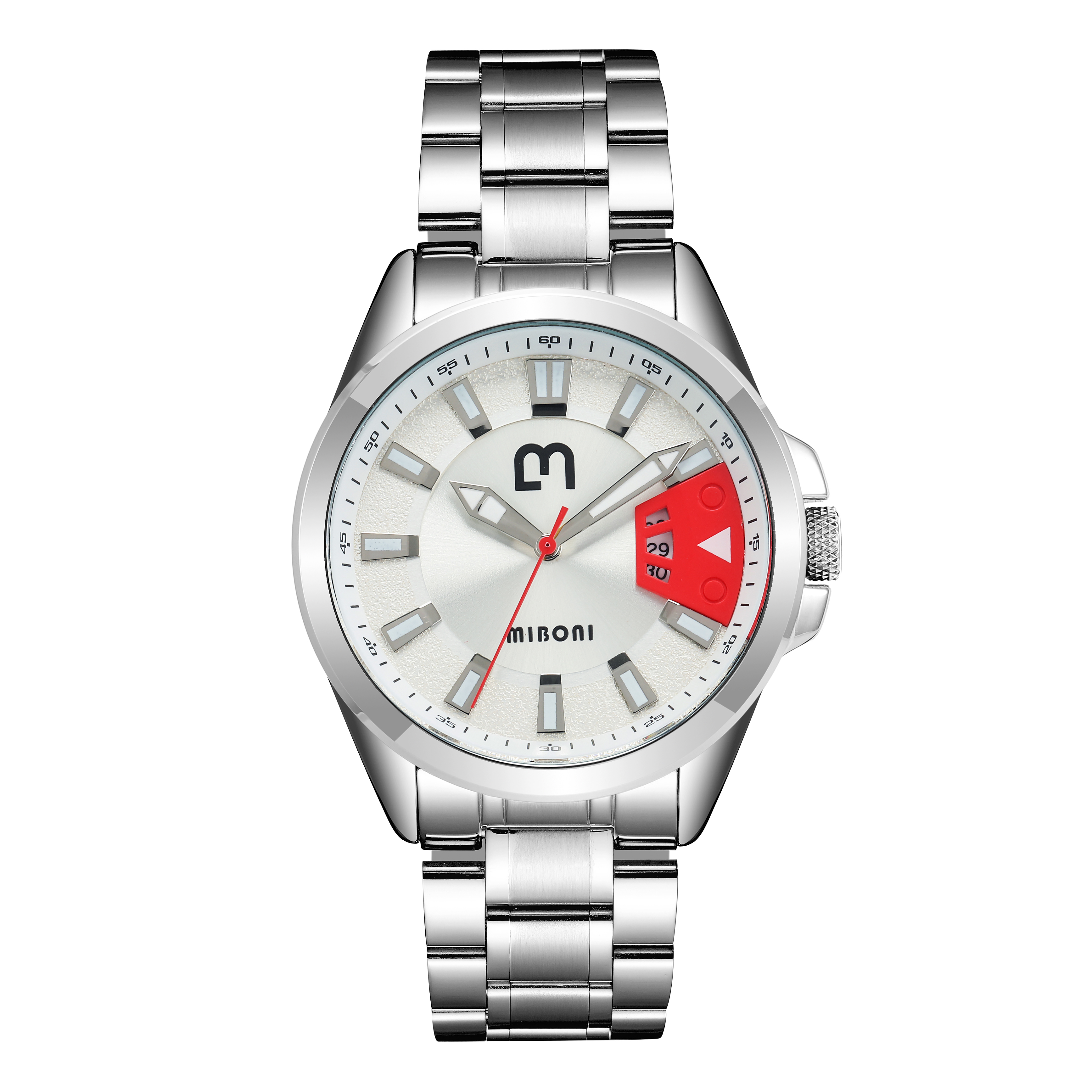 

fashion simple style waterproof mens quartz watch with date window, Khaki