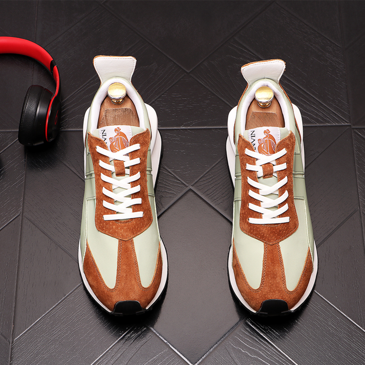 

British Style White Wedding Dress Party Shoes Fashion Light Lace-up Outdoor Casual Sneakers Comfortable Round Toe Thick Bottom Driving Single Walking Loafers E198