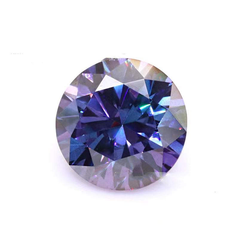 

Other 1-3ct Changed Blue Color VVS Round Moissanite Loose Stones Synthesis Gemstone For Diy Jewelry Ring Pass TestOther OtherOther