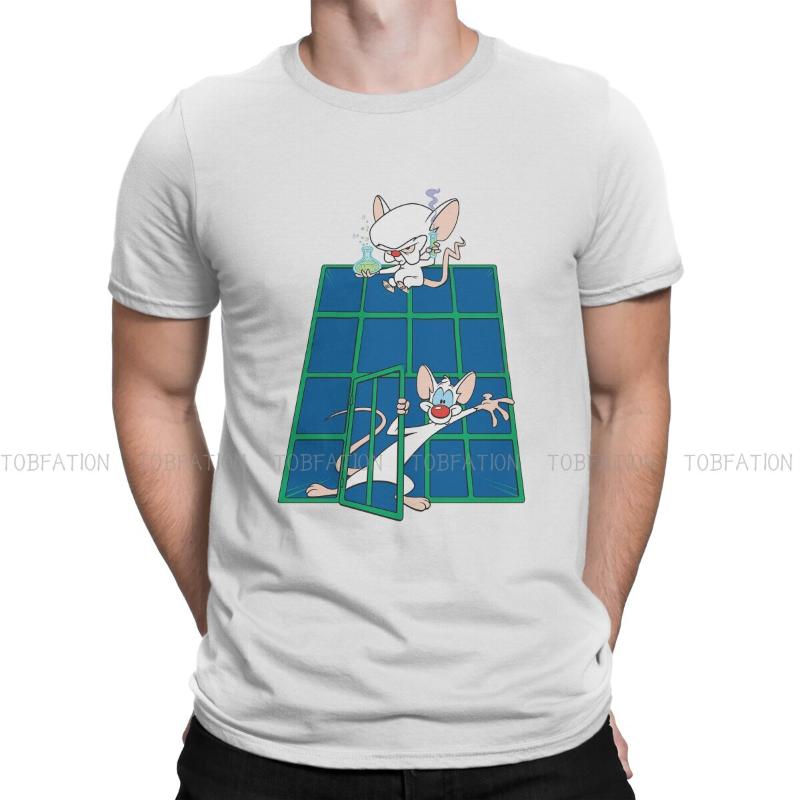 

Men' T-Shirts About The Show Amblin TShirt For Men Pinky And Brain TV Camisetas Fashion T Shirt Comfortable Print FluffyMen, Green