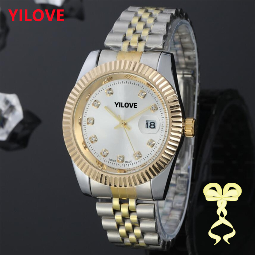 

Mens 40mm Quartz Imported Movement Watch Stainless Steel Strap Top Quality Clock Mission Model Montre De Luxe Waterproof Business Calendar Gifts Wristwatches, As pic