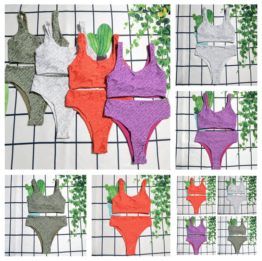 

Designer Bikini Needle Popular Full Brand Brand Letter F Swimwear Textile 4 Colors Ladies High Quality Summer Woman Swimsuit HT1500, As picture