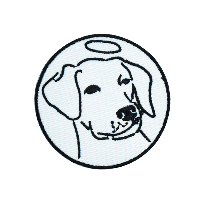 

Angel Puppy Sewing Notions Embroidery Patches Cartoon Animal Iron On For Clothing Shirts Bag Custom Patch