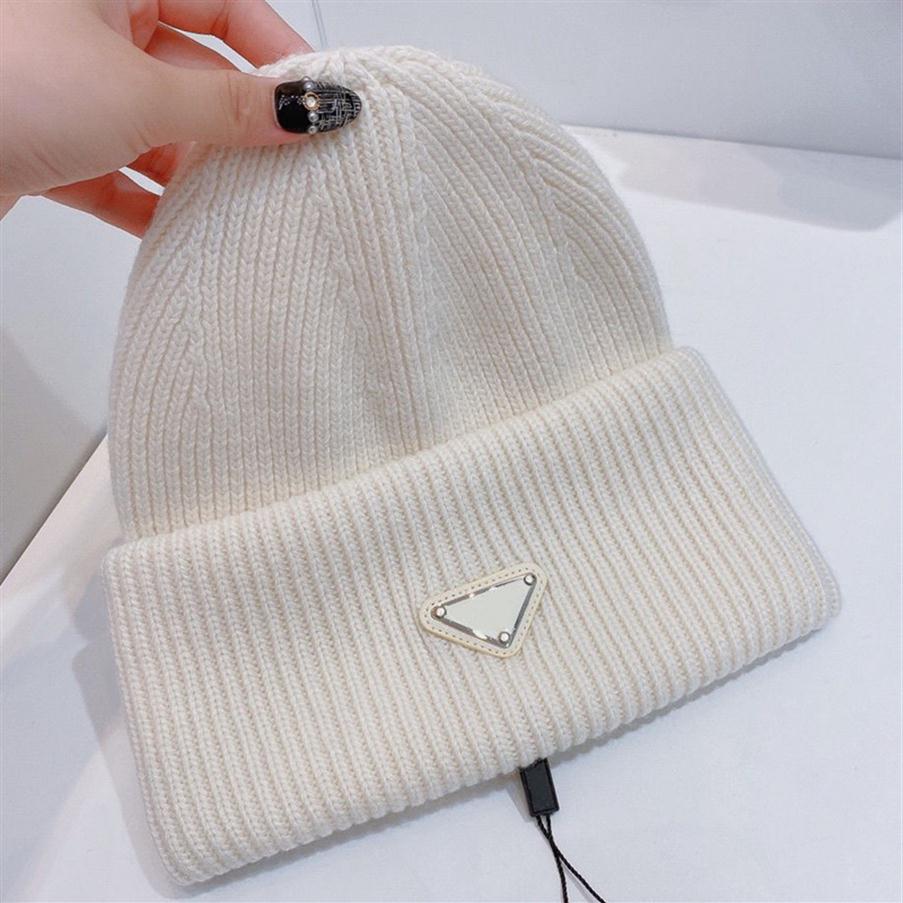 

Fashion beanie cap designer knitted hat mens fitted unisex cashmere letters women casual luxury skull caps outdoor top quality bla167n, Grey[p]