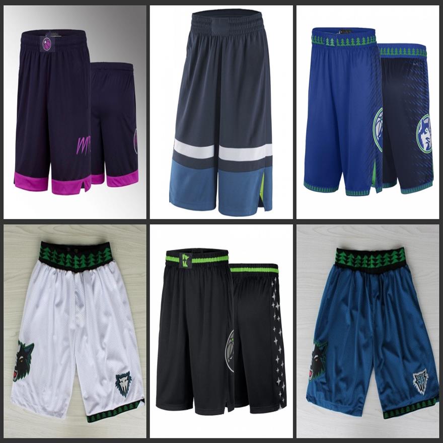 

Men's Minnesota Timberwolves''City''Edition 2022 Blue 75th Anniversary Black Swingman Shorts223l