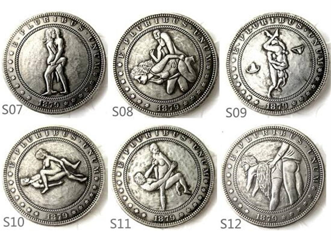

S07-012 Hobo Morgan Dollar Silver Plated Craft Copy Coins Ornaments home decoration accessories