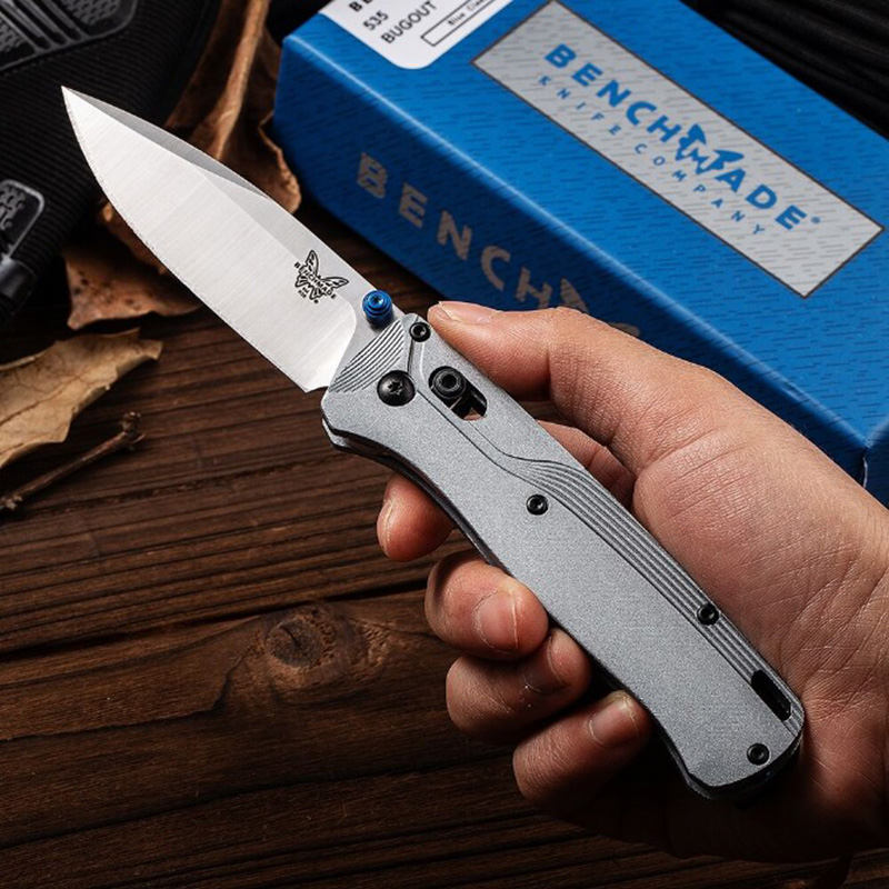 

Benchmade BM535BK-4 Bugout Survival Folding Knife 9CR13MOV Blade Aviation Aluminum Handle Tactical Pocket Knives Outdoor Camping Hiking Self-defence Tool
