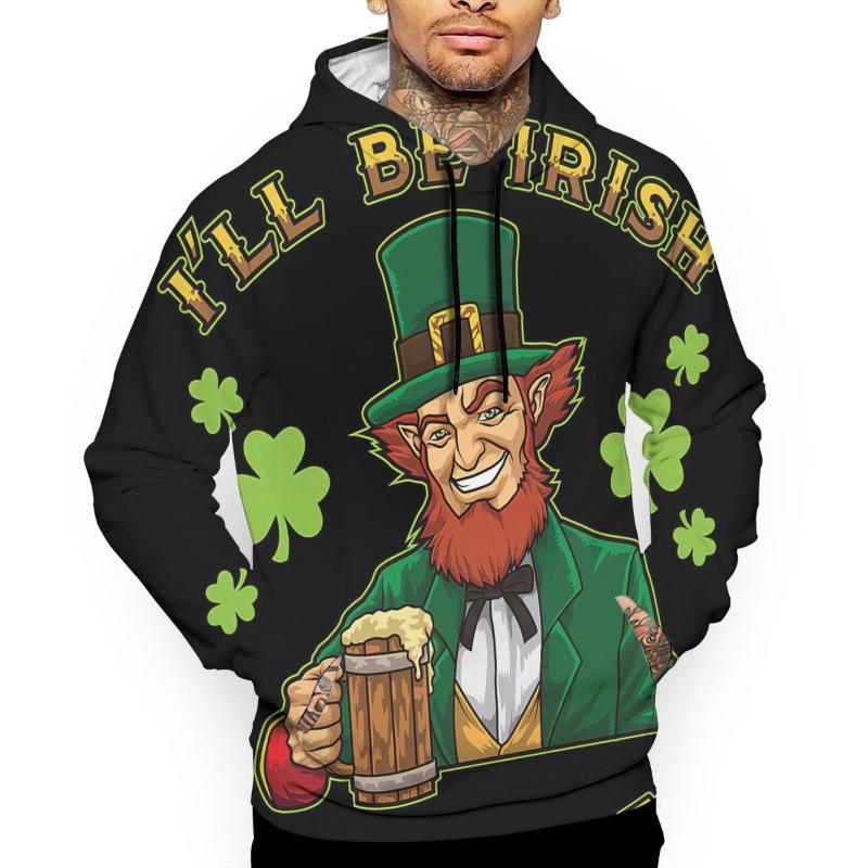 

Men' Hoodies & Sweatshirts Ill Be Irish In A Few Beers Drunken Leprechaun Men Hoodie Tracksuits Men' SweatshirtMen, White