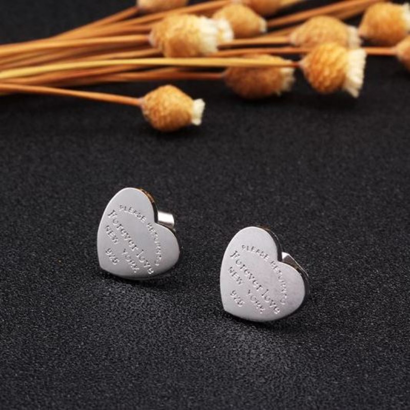

Classic Style Women Designer Studs Titanium Steel Luxury Earrings