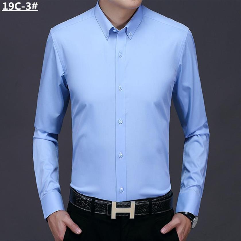 

2020 T men shirt classic style patchwork shirt men shirts Long sleeve horizontal gant men's casual shirts big size260V, Color