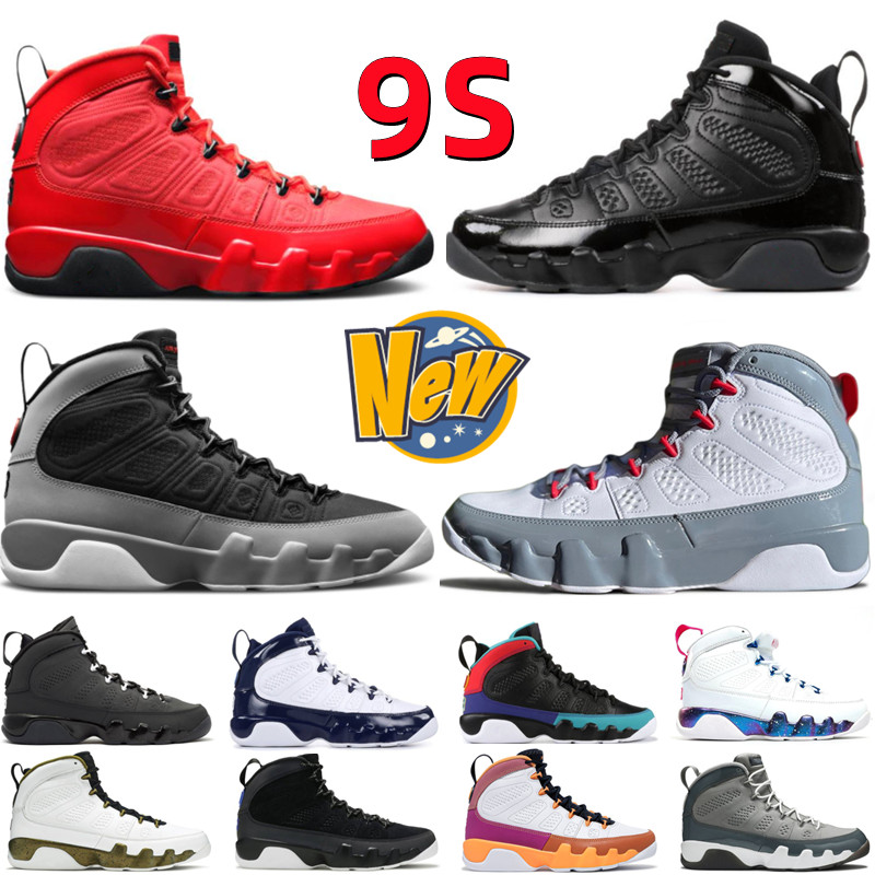

New Arrival 9 IX 9S Men Basketball Shoes Bred University Blue Gold Gym Chile Red Change The World Particle Cool Grey Racer Blue Anthracite Man Sport Sneakers Trainers, Shoebox