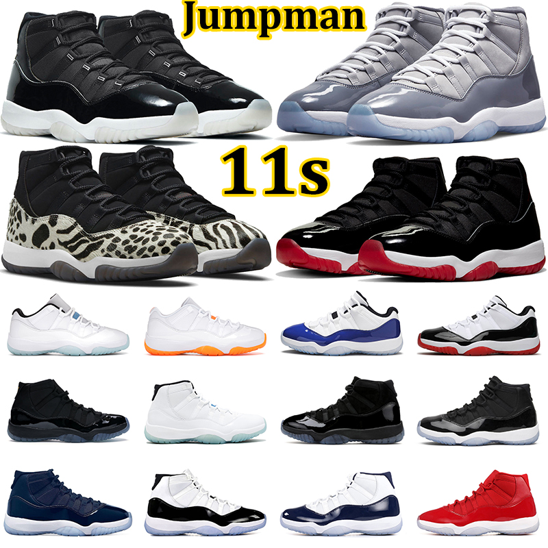

2022 Men Basketball Shoes 11 Jumpman 11s 72-10 Cool Grey Animal Instinct Cap and Gown Concord Bred Gamma Legend Blue UNC Mens Women Trainers Sports Sneakers 36-47, #1 cool grey 36-47