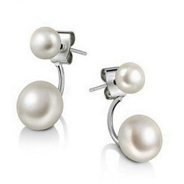 

Natural Freshwater Cultured Pearl Stud Earrings High Jewelry Earrings White Gift