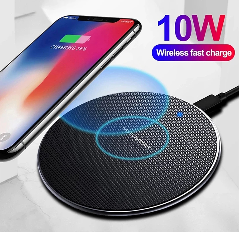 

10w wireless Phone charger for iphone11 xs max x xr 8plus fast charge cellphone ulefone doogee samsung note 9 8 s10plus