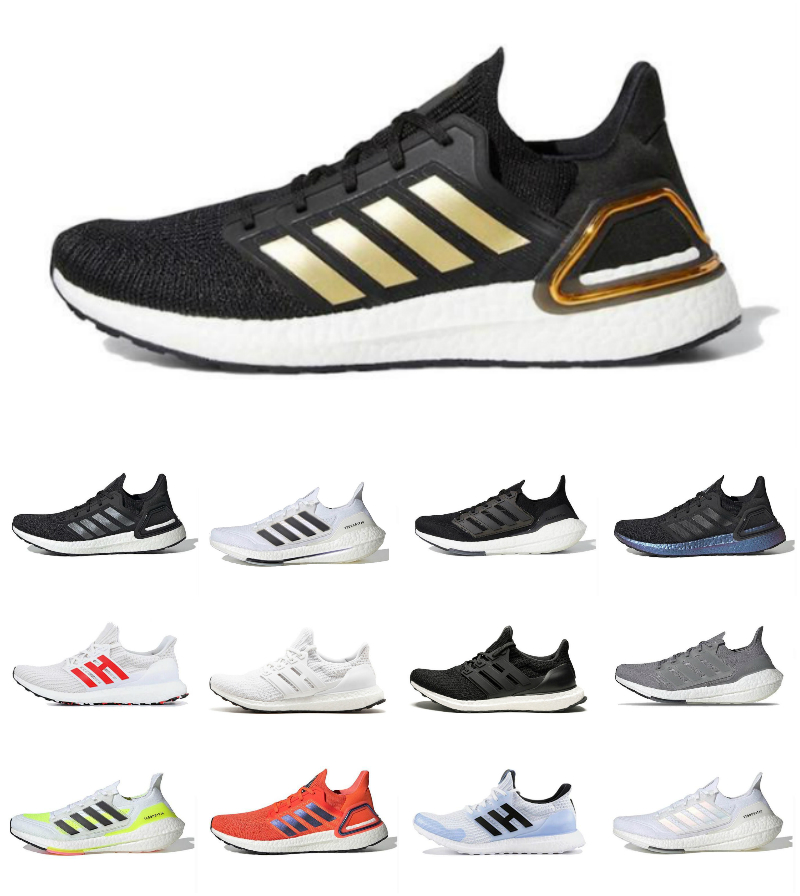 

Ultraboosts 20 UB 6.0 Men Running Shoes Ultra Core Triple Black White Solar Yellow Blue Gold Metallic Tech Indigo Purple 2021 Dash Grey Women Casual Trainer Sneakers, Bubble package bag