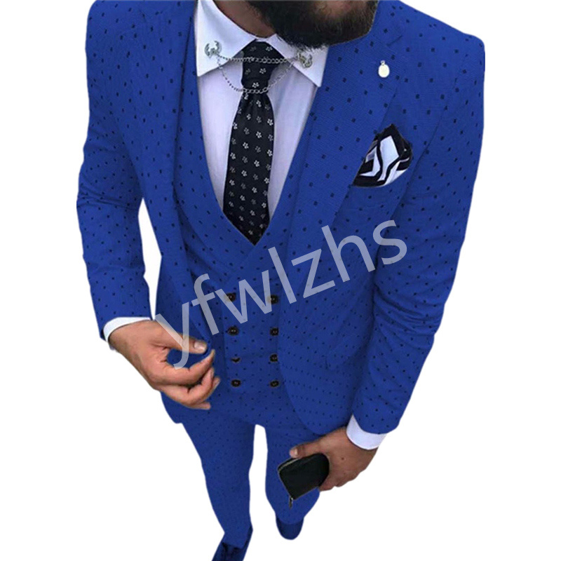 

Custom-made One Button Groomsmen Notch Lapel Men Suits Groom Tuxedos Wedding/Prom/Dinner Man Blazer(Jacket+Pants+Tie+Vest) W991, Same as image