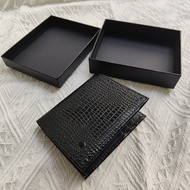 

Men Card Holder Crocodile Style Luxury Designer wallet Women Credit Cards Top Leather European Trend Bags Slim Fit Slim Short Portfolio Purses Comes with Box, Wallet with box