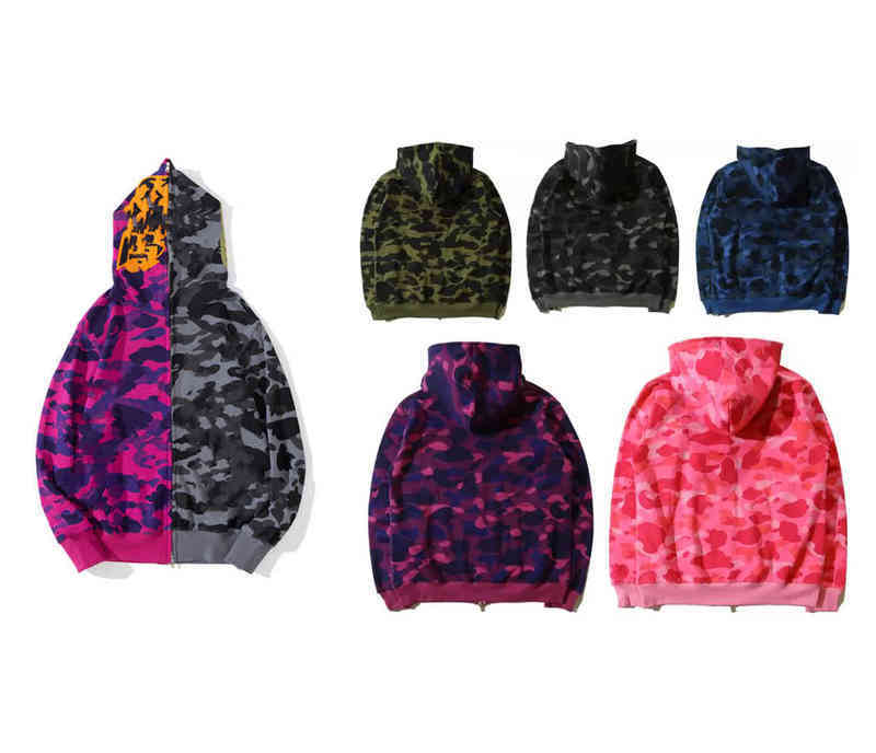 

Designer Fashion Shark Mens Women Zip Up Sportwear Hoodie Coat Jogger Tracksuit Pullover Sweatshirt Crewneck Black Hip Hop Hoodie Men Sweater Jacket, 11111