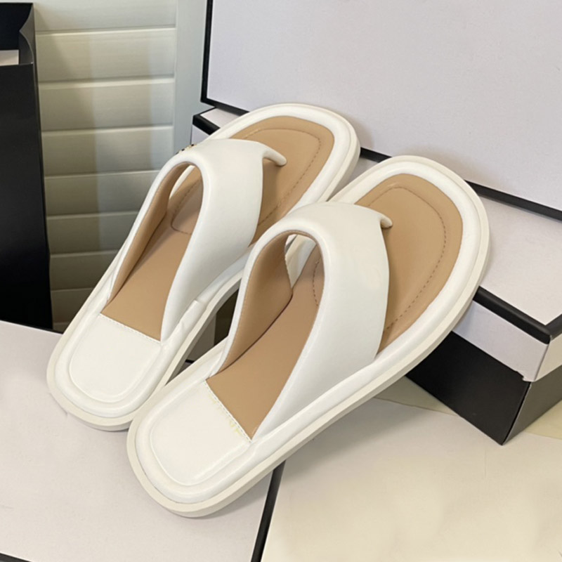 

Summer flip-flop design ladies slippers round head cloud color flat heel platform slippers fashion casual slipper 35-40, Color 2