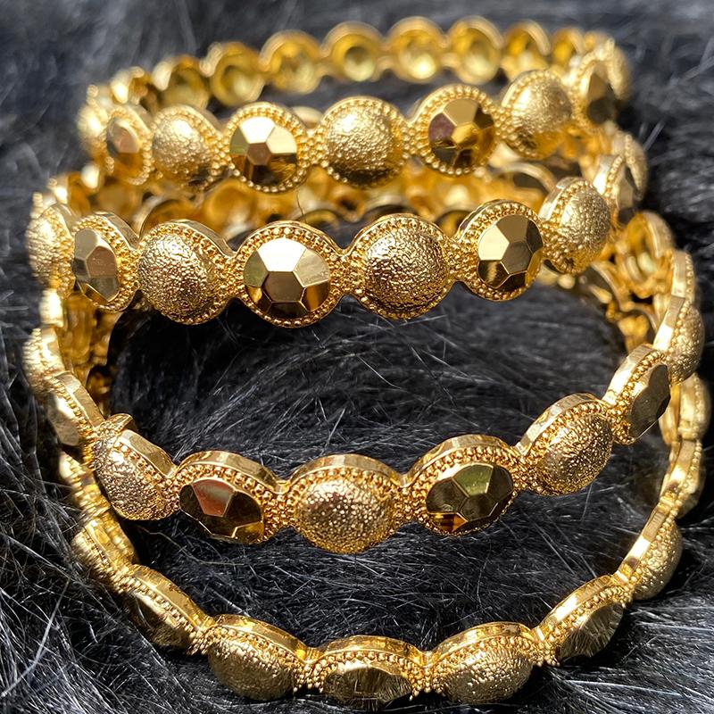 

Bangle Gold Color Ethiopian Saudi Arabia Africa Bangles Fashion For Women Bride Wedding Dubai Bracelet Jewelry GiftsBangle
