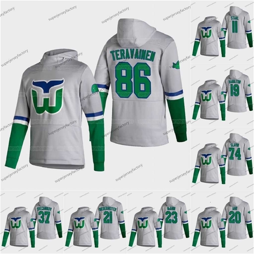 Xfl2020 Youth 2021 Reverse Retro Sebastian Aho Andrei Svechnikov Staal Dougie Hamilton Teuvo Teravainen Jaccob McGinn Hoodie