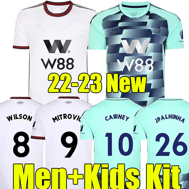 

2022 2023 KEBANO Mitrovic soccer jerseys 22/23 Home away CAIRNEY WILSON MUNIZ J. Palhinha ROBINSON men kids kit football shirt shirts Uniform tops, Fulemu 22-23 away