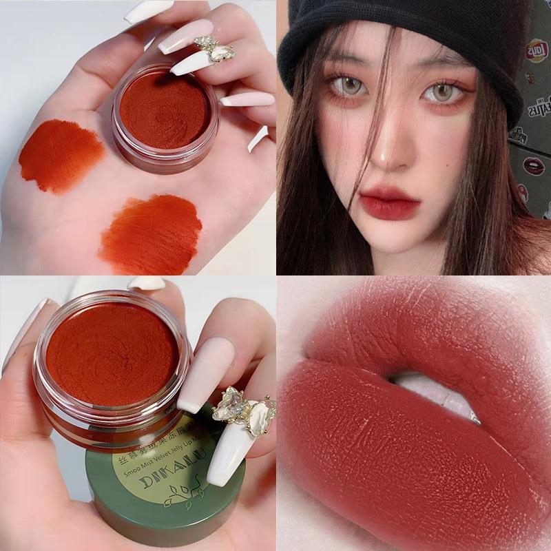 

Lip Gloss Canned Mud Glaze Crystal Moisturizing Lipstick Velvet MaMousse Jelly Tint Lasting Makeup Korean CosmeticsLipLip, Cappuvini 02