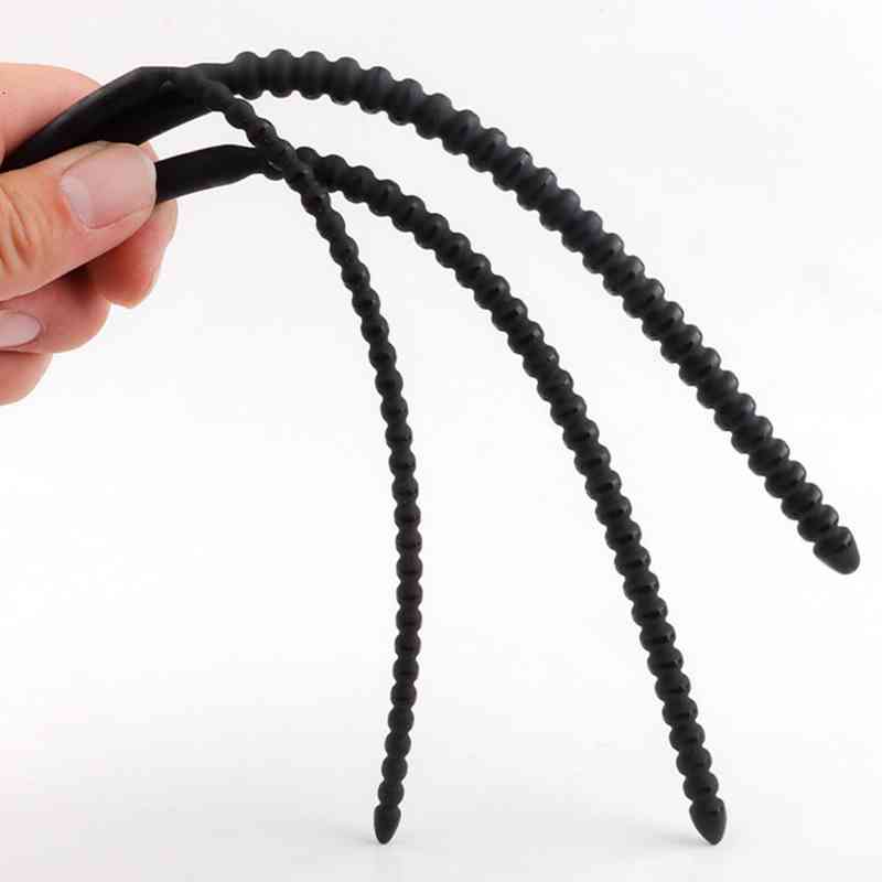 Clearance PromotionUrethral Flirt Cock Bdsm Massager Tube Rod Bendable Vibrator Silicone Penis Toys-image-794004796