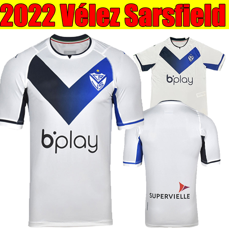 

2022 Vélez Sarsfield Soccer Jerseys PRATTO PERRONE LUCERO ORTEGA JANSON GIANETTI JARA GUIDARA DE LOS SANTOS Men S-2XL Velez Sarsfield Football Shirt uniforms, Sasifeierde 2022 home