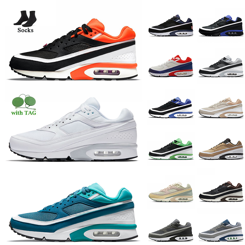 

Los Angeles BW OG Sport Running Shoes White Pure Platinum Marina Lyon Light Stone Dark Grey Black Persian Violet Leather Paris Women Mens Trainers Sneakers With Socks, B12 marina 40-45