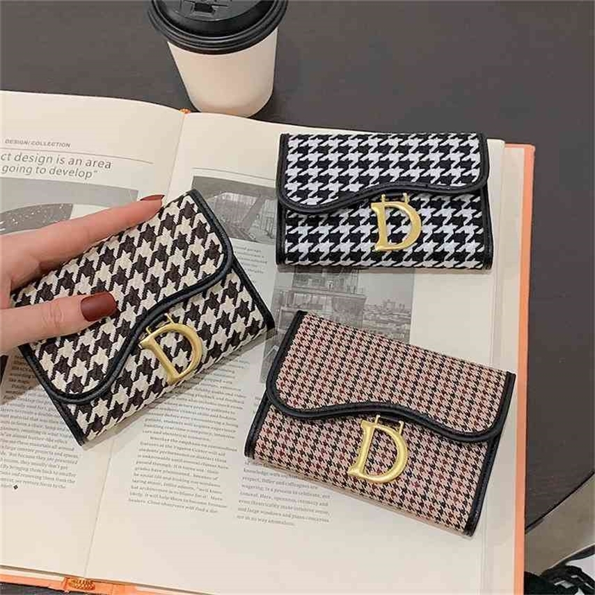 

card bag short fashion lattice zero wallet folding multi position certificate business holder driver's license BF4V 75% purses stores sale, Black and white wallet