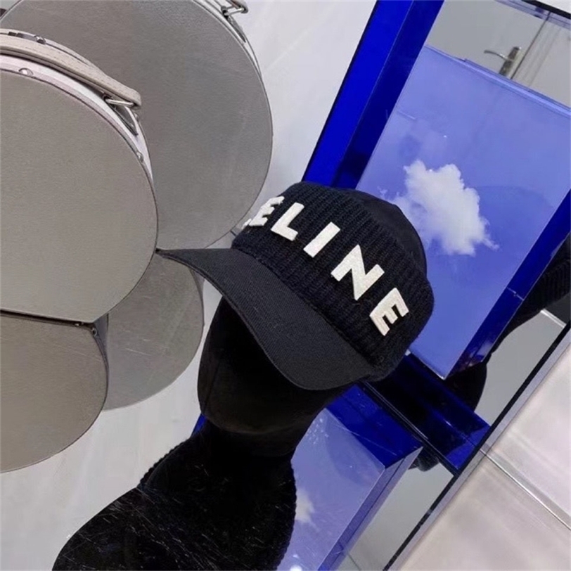 

High Designer version Ball Caps Celins knitted empty top hat fashion family c simple duck tongue roofless warm 4PSN lilop, High version (picture color)