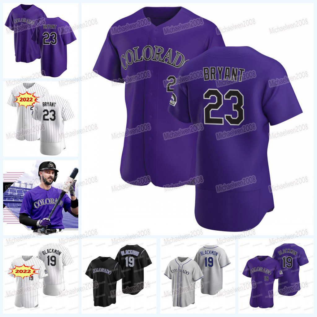 

23 Kris Bryant 2022 Rockies Jersey Charlie Blackmon Colorado Randal Grichuk Ryan McMahon Raimel Tapia Castellani Kyle Freeland Ian Desmond Murphy Garrett Hampson, Women cool base