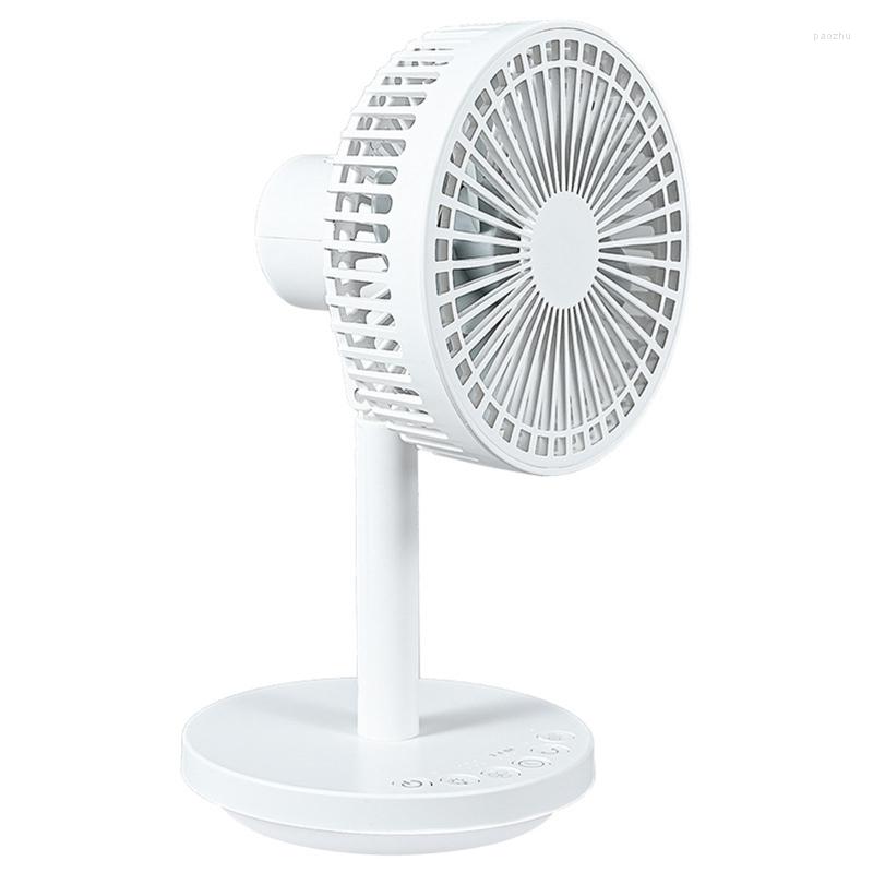 

Electric Fans Oscillating Fan Desk Portable 6 Speed USB Powered Camping Shaking Head LED Lights For Bedroom Home Drop