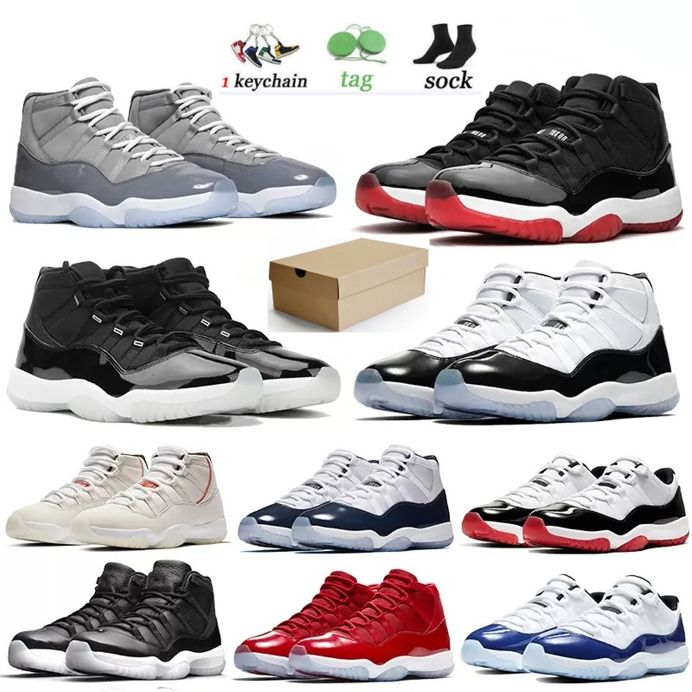 

2022 High Quality 11 11s Basketball Shoes 25th University Blue White Anniversary Bred Low Legend Concord Cap And Gown Men Women Sneakers Trainers
